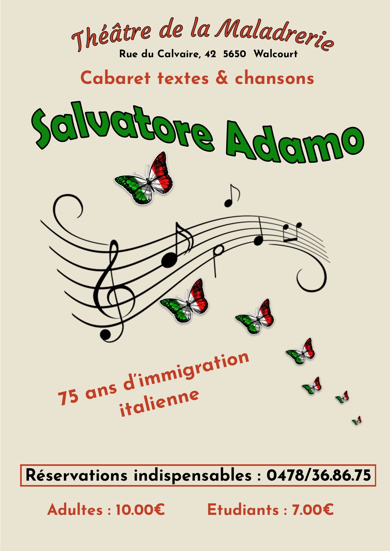 Cabaret Adamo affiche site